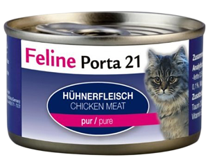 Feline Porta 21, blikvoer met enkel pure kipfilet in eigen bouillon