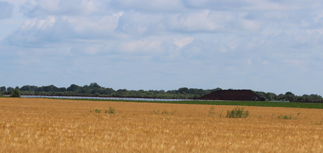 Het Solarpark in de verte